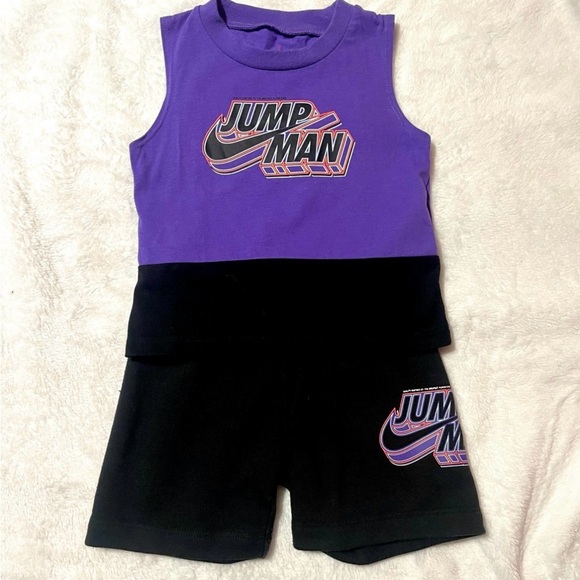 Nike Jumpman Purple and Black Set size 24 months - Picture 1 of 1